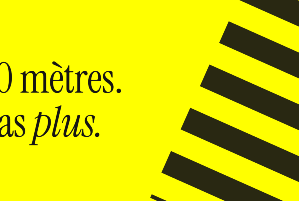 50 mètres. Pas plus.